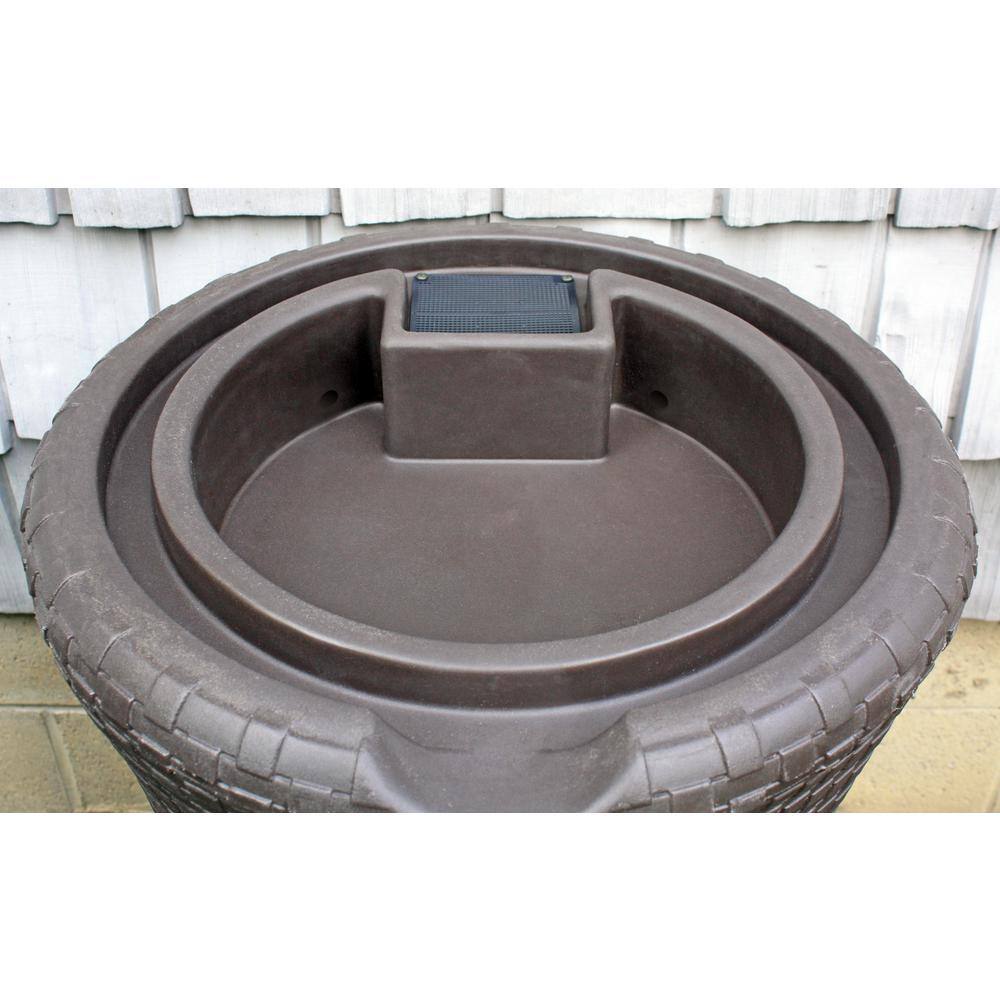 Good Ideas 50 Gal. Dark Brown Impressions Nantucket Rain Saver IMP-N50-DBR