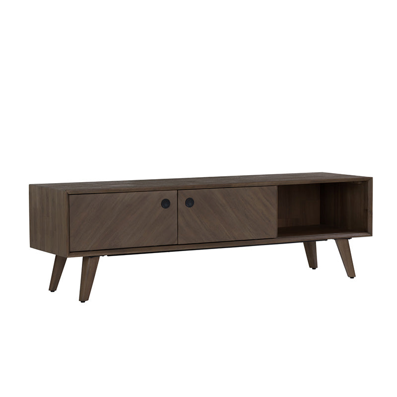 TORRELL 165cm TV Entertainment Unit - Woodline Mocha