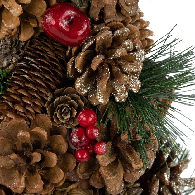 Pine Cone And Berries Christmas Tree Tabletop Decoration