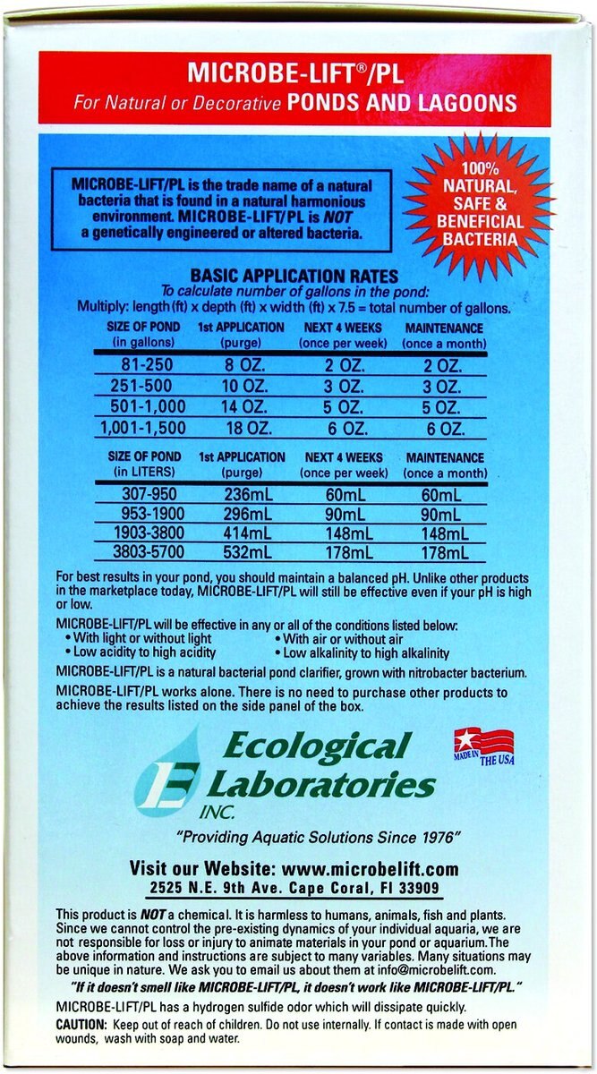 Microbe-Lift PL Pond and Lagoon Bacteria Water Treatment