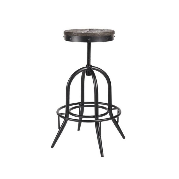 Black Adjustable Stool (Set of 4)