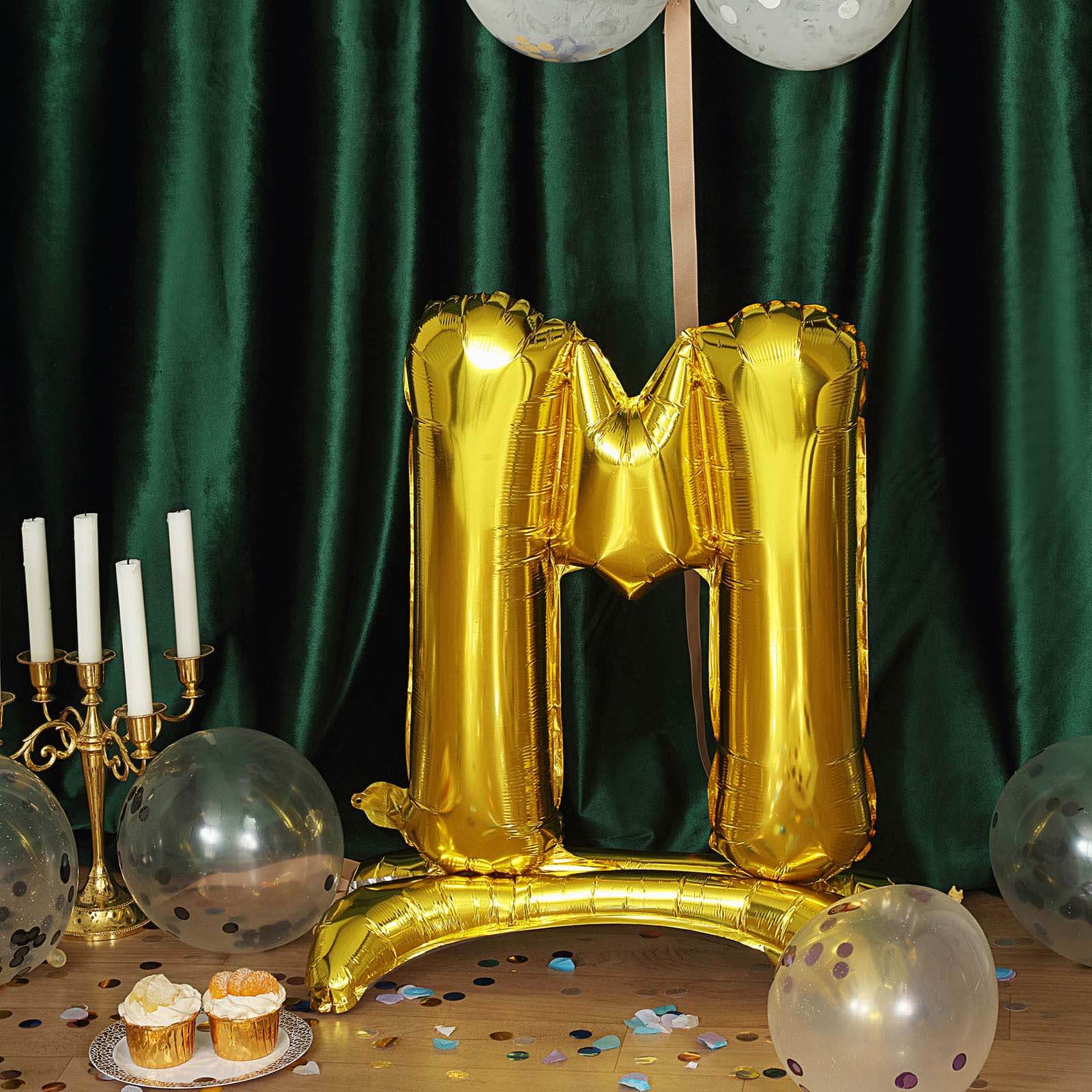 Gold Self Standing Helium/Air Mylar Foil Letter and Number Balloons 27