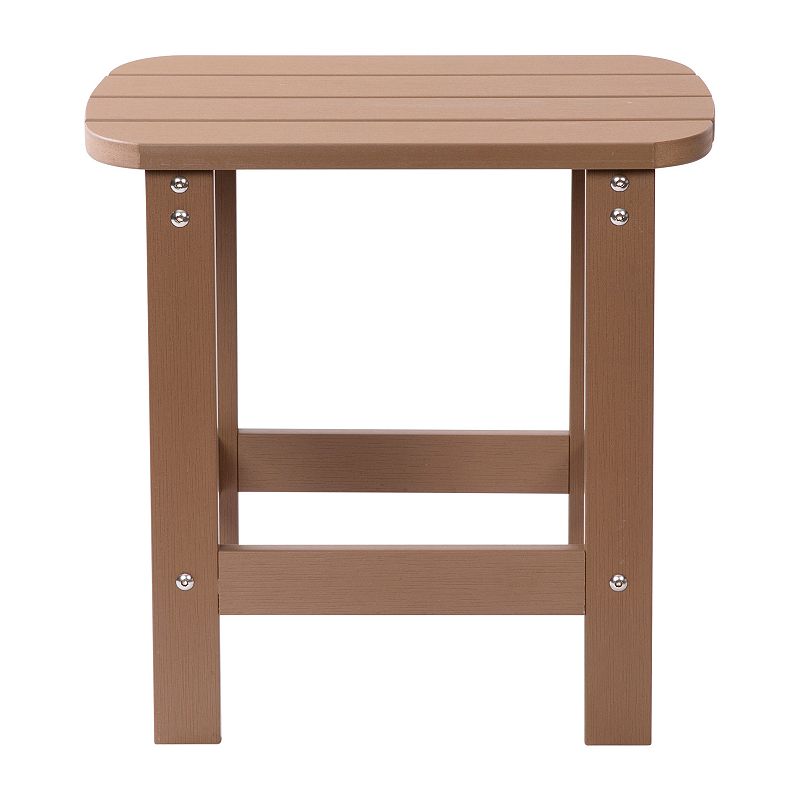 Flash Furniture Charlestown All-Weather Adirondack Side Table