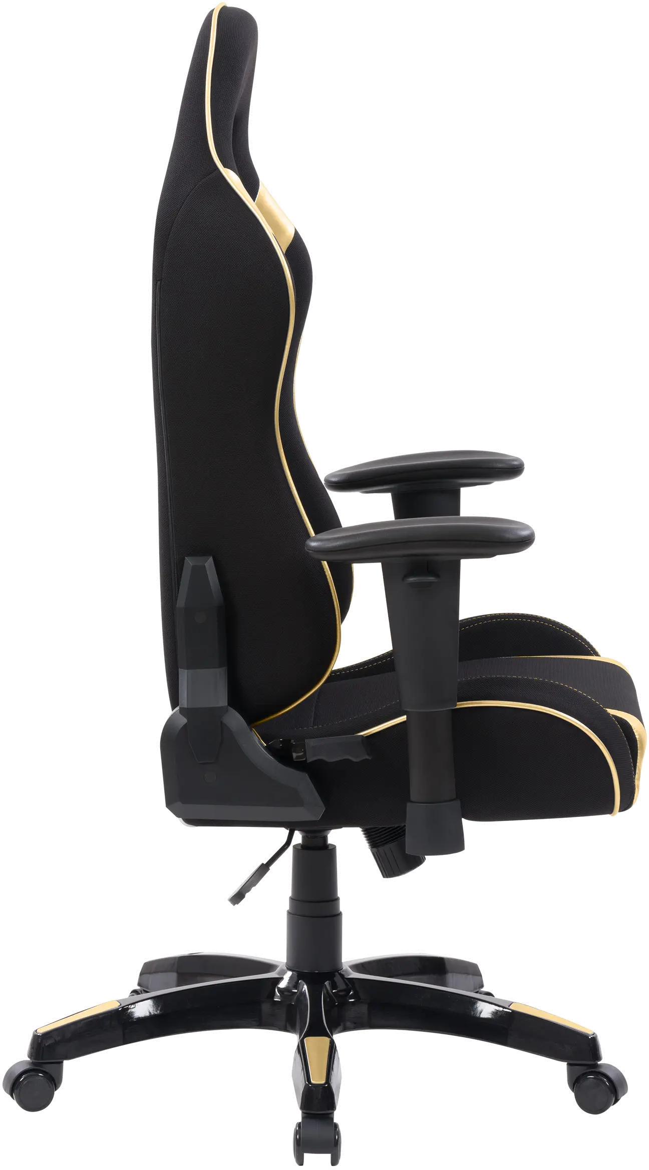 Workspace Contemporary Black and Gold High Back Ergonomic Gaming Chair