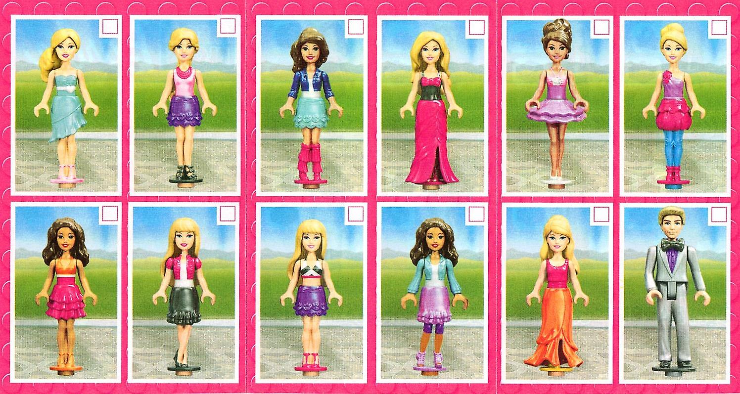 1-Pack Mega Bloks Barbie Figure Doll Doll With Accessories Blind Bags