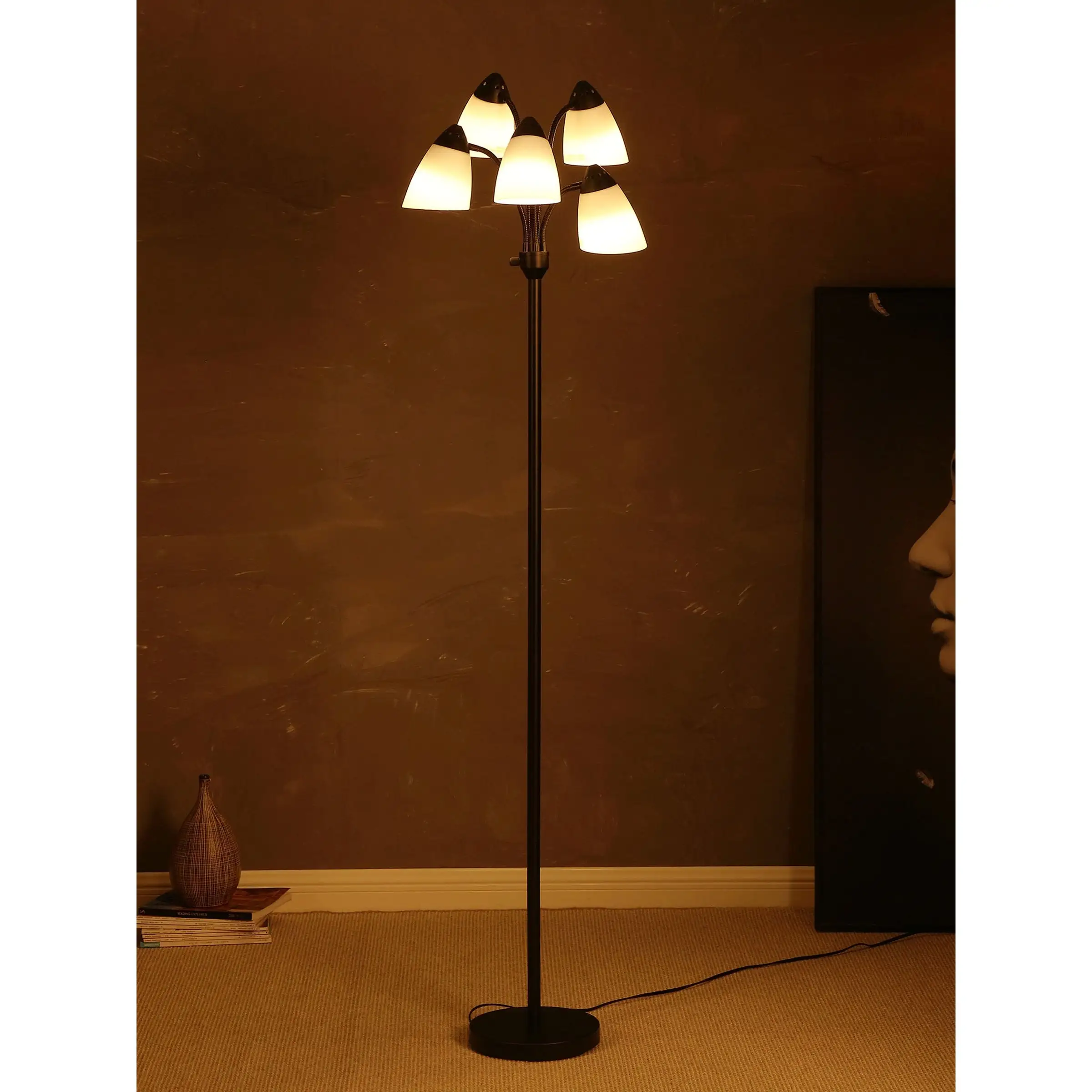 Brightech Medusa LED Floor Lamp - Black