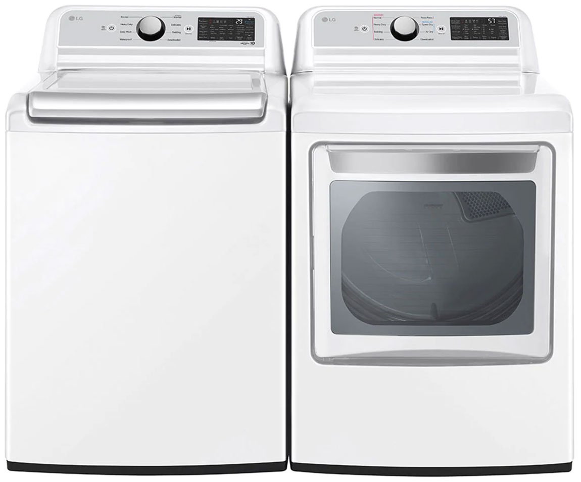 LG 7.3 Cu. Ft. White Electric Dryer With EasyLoad Door