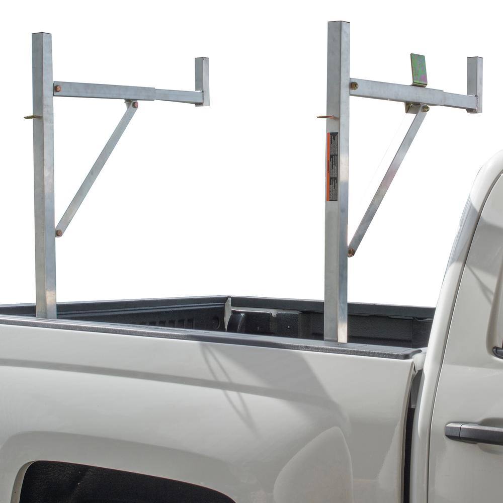 PRO-SERIES 250 lbs. Capacity Y-Style Side Mount Aluminum Utility Truck Rack for Ladders and Equipment 807257