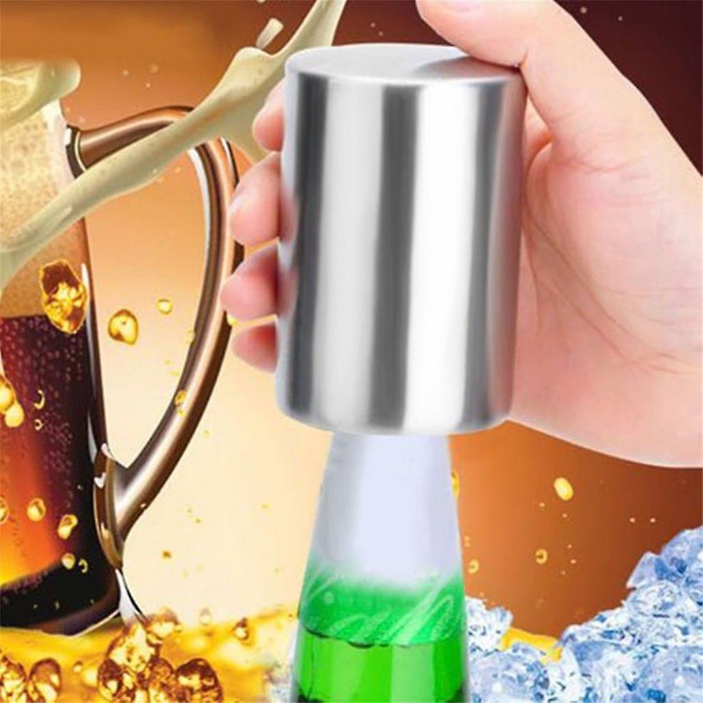 Automatic Stainless Steel Bar Wine Beer Soda Glass Cap Bottle Opener Open Tool