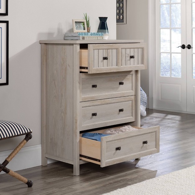 Costa 4 Drawer Chest Chalked Chestnut Sauder