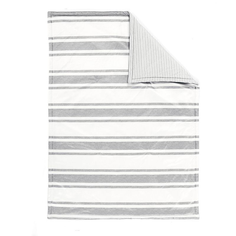 Lush Decor Farmhouse Stripe Reversible Soft and Plush Oversized Blanket