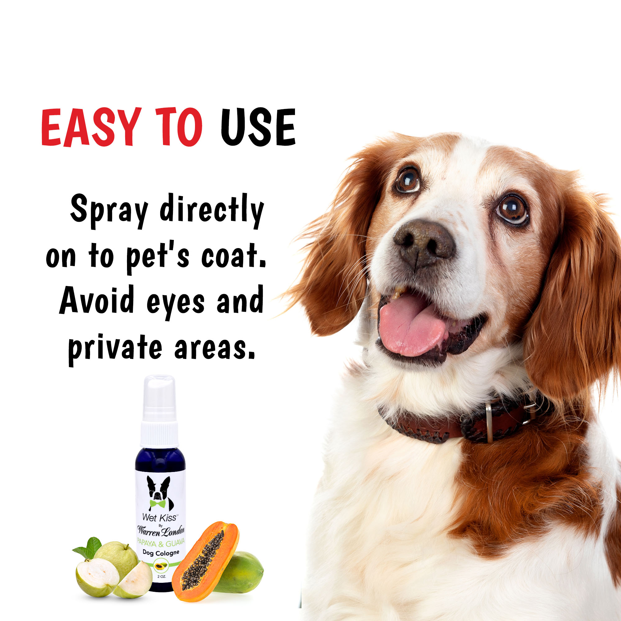 Warren London Papaya  Guava Dog Spray， 2 fl. oz.