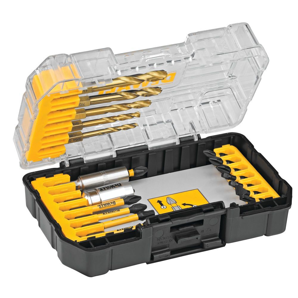 DW IMPACT READY Titanium Drill and Flex Torq Set 20pc DWA20IRTIN-Z from DW