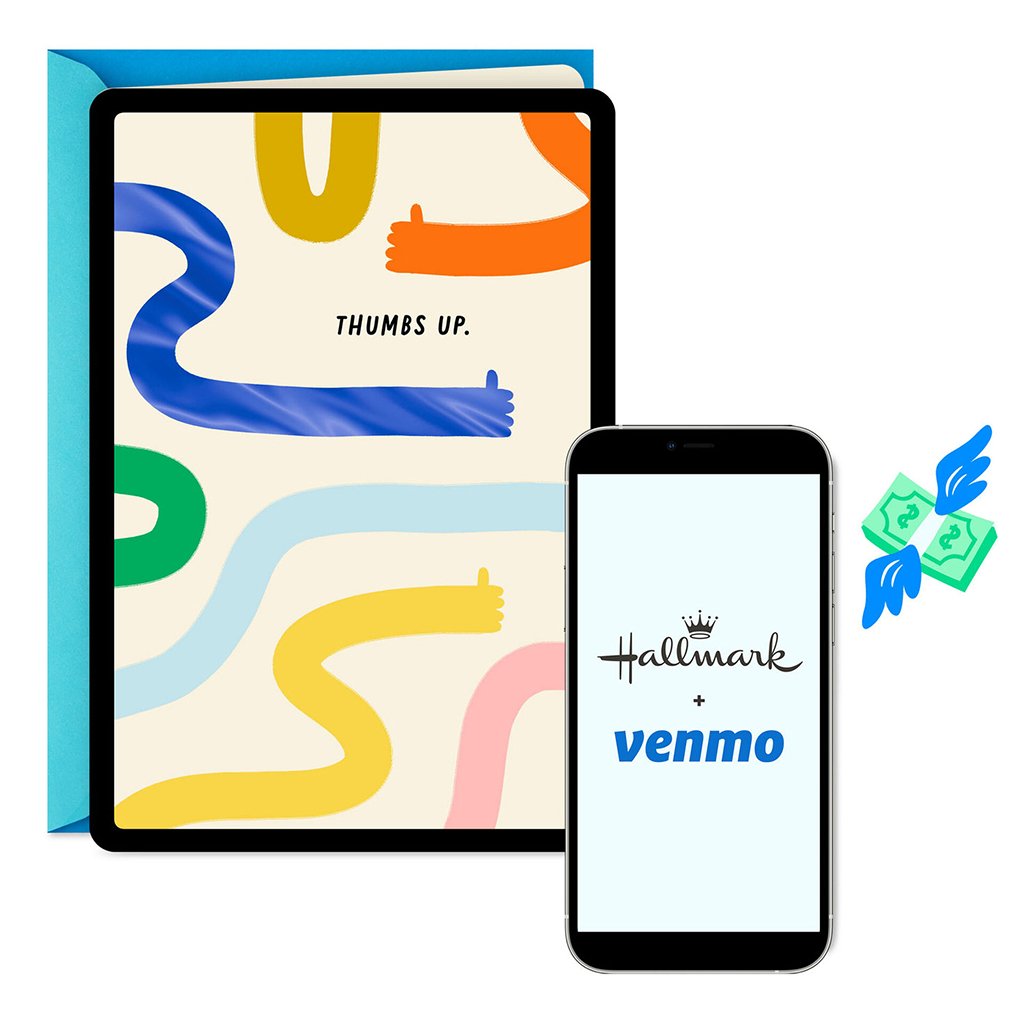 Thumbs Up Venmo Congratulations Card