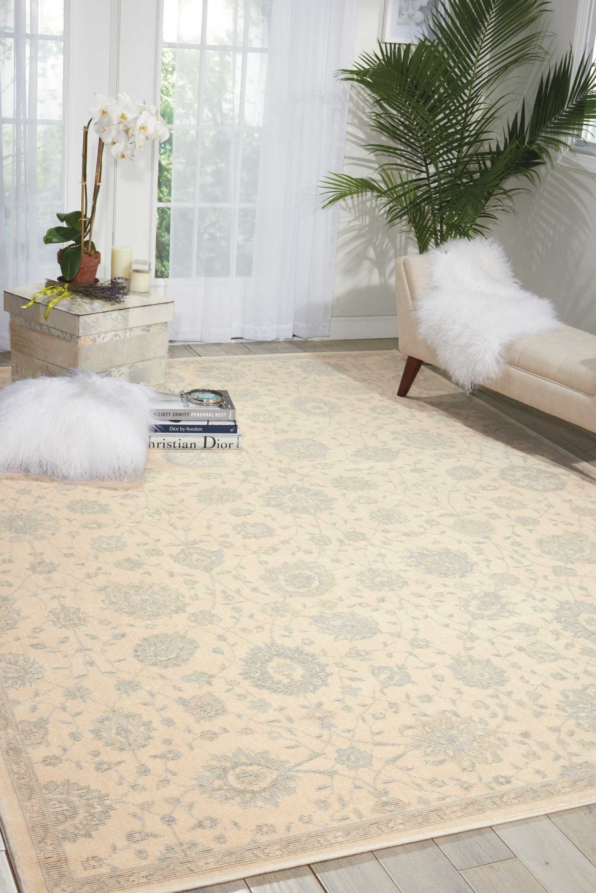 Luminance Hand Loomed Cream Rug