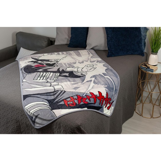 Just Funky Naruto Kakashi Hatake Large Throw Blanket Anime Blanket 60 X 45 Inches