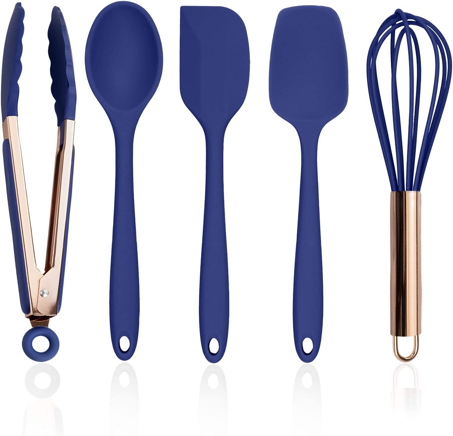 Silicone Cooking Utensils 5-Piece Kitchen Utensils Set