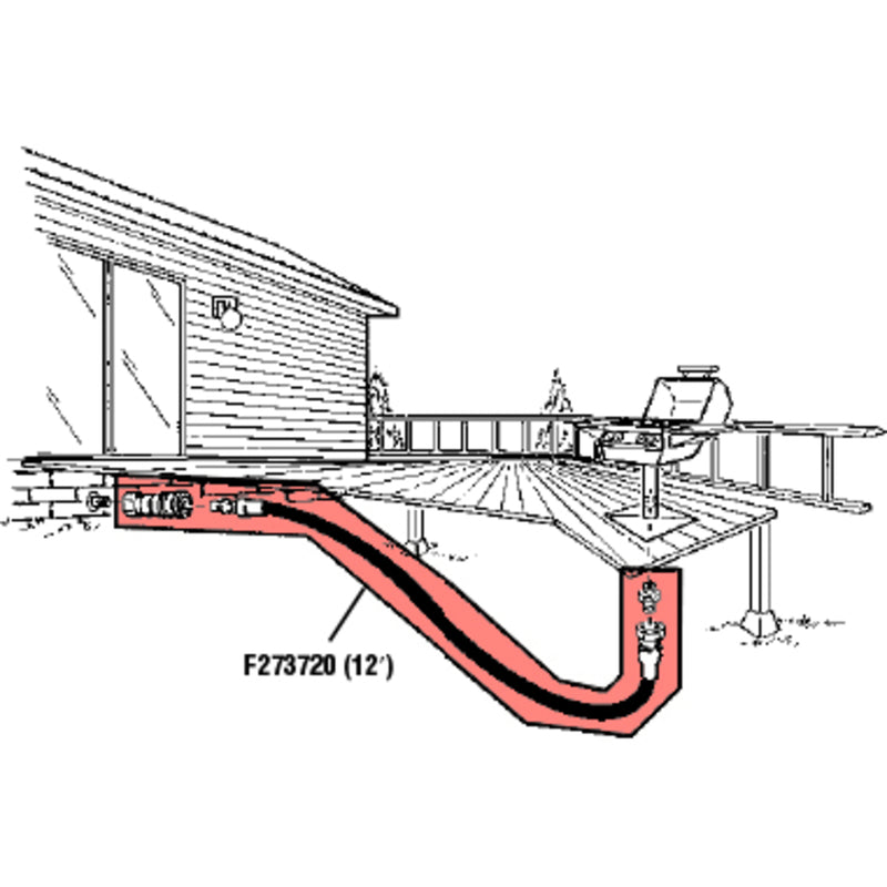 HOSE NATGAS12'3/8X3/8