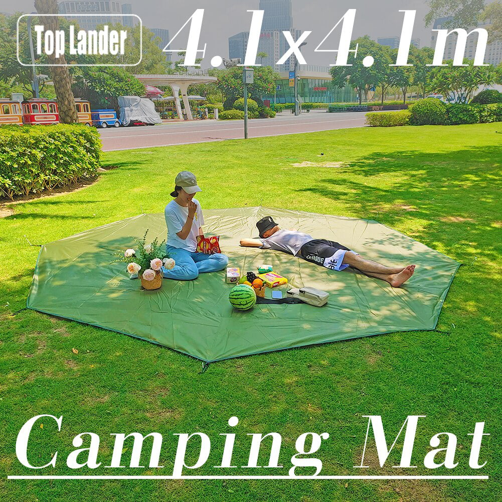 Octagonal Tent Footprint Ground Sheet Multifunctional Waterproof Camping Tarp Under Tent Thicken Picnic Mat