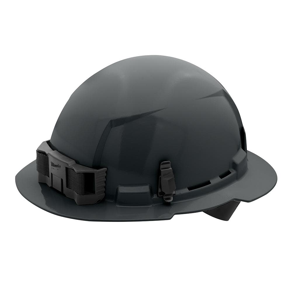 Milwaukee Gray Full Brim Hard Hat with 4pt Ratcheting Suspension Type 1 Class E 48-73-1115 from Milwaukee