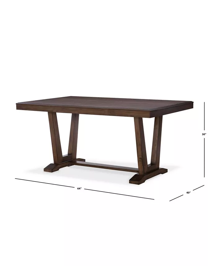 Home Furniture Outfitters Bluffton Heights Brown Transitional Dining Table