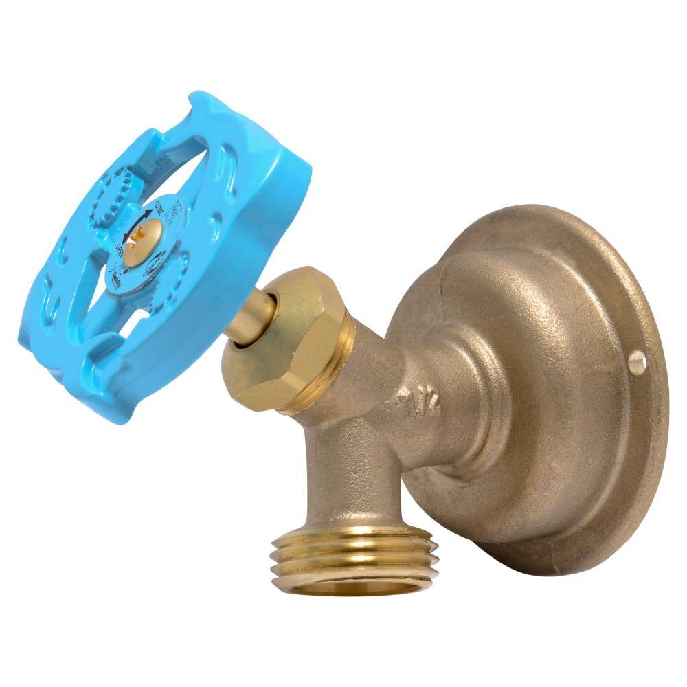 SharkBite 12 in. Push-to-Connect x MHT Brass Multi-Turn Hose Bibb 24626LF