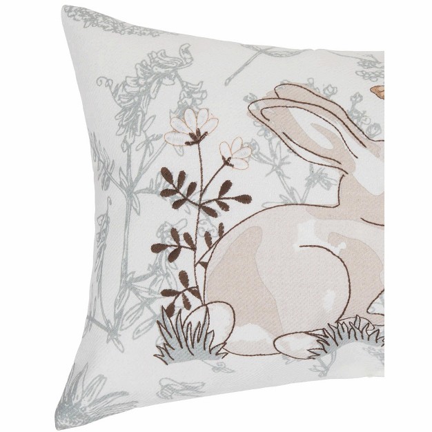 C amp f Home Garden Toile Bunnie Lumbar Pillow