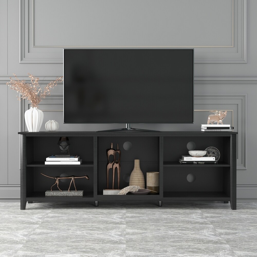 TV Stand  Storage Media Entertainment Center without drawer