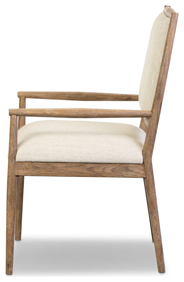 Glenview Dining Armchair Essence Natural   Midcentury   Dining Chairs   by Zin Home  Houzz