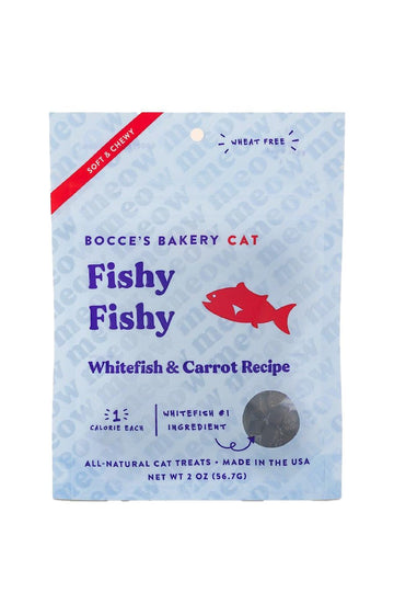 Bocce's Bakery Fishy Fishy Whitefish and Carrot Cat Treats， in Austin