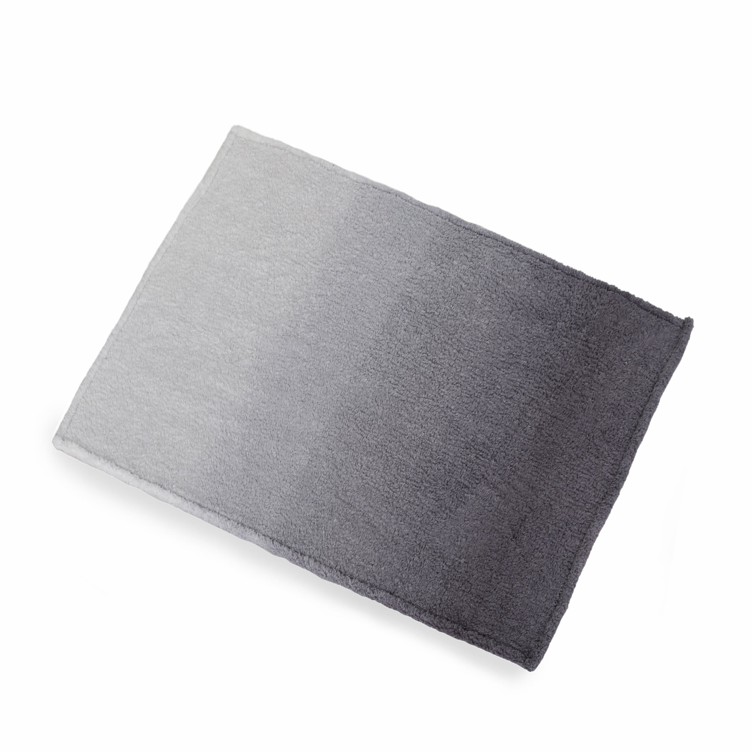 Morgan Modern Sherpa Throw Blanket, Gray and White