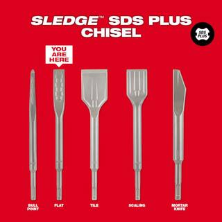 MW 34 in. X 10 in. SLEDGE SDS-PLUS Flat Chisel 48-62-6052