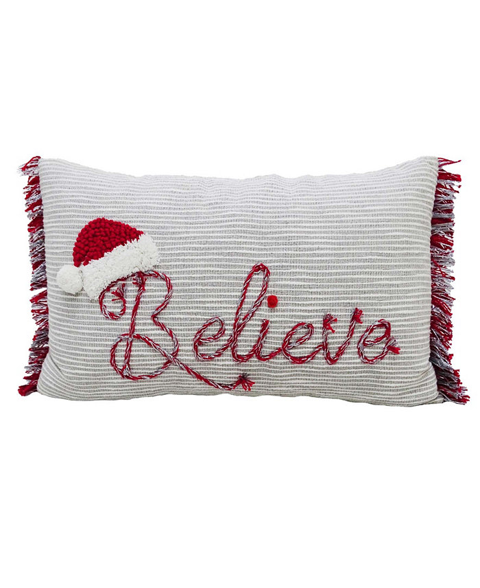 Vibhsa Christmas Pillow for Holidays-Believe， 24