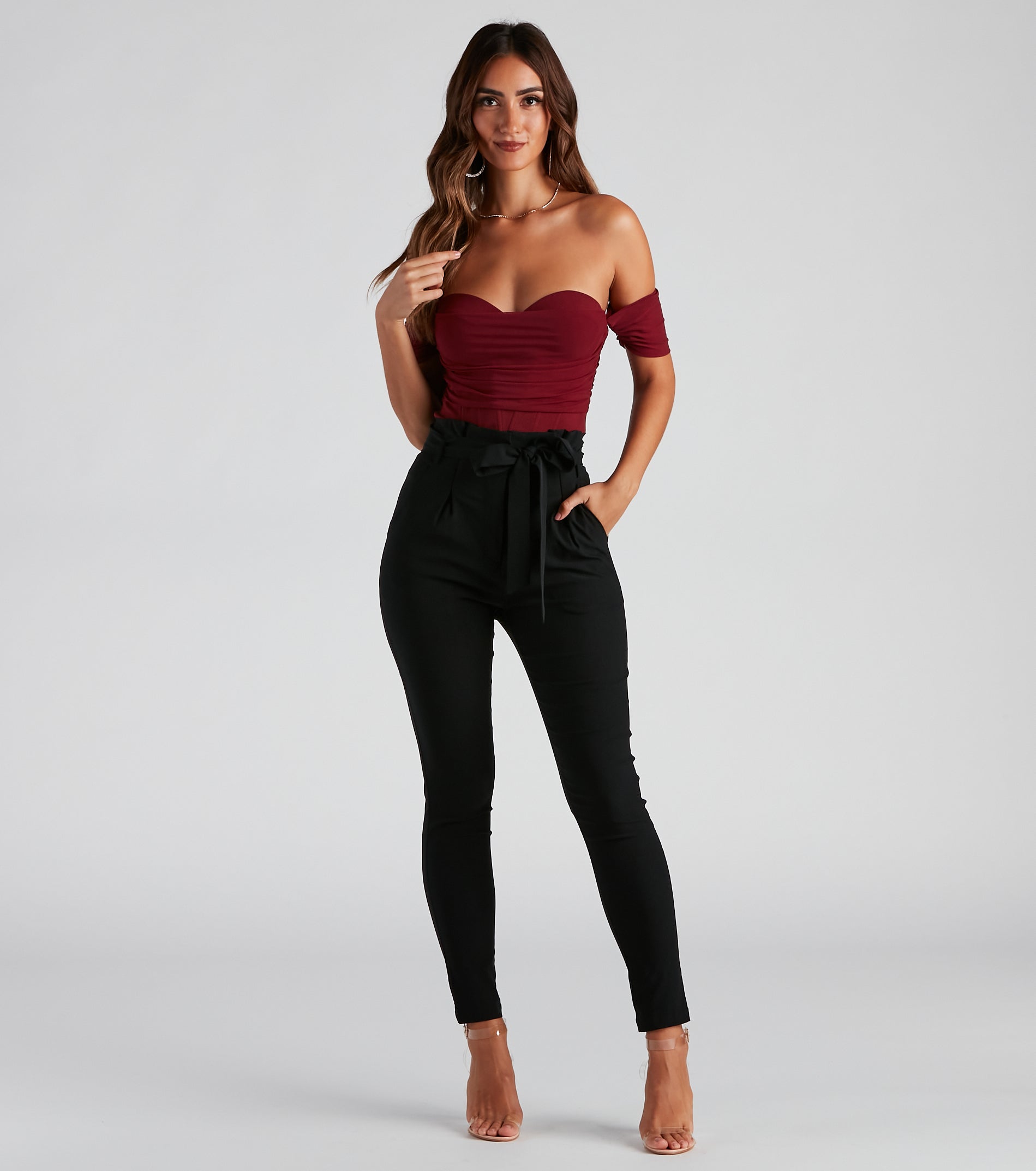 Another Date Mesh Bustier Bodysuit