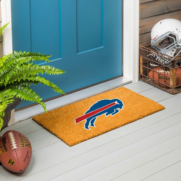 Evergreennflbuffalo Bills Logo Natural Coir 28 X 16 Inches Indoor Outdoor Doormat