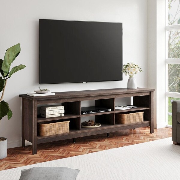 70 Inch TV Stand for 75'' TV， Classic Entertainment Center TV Console