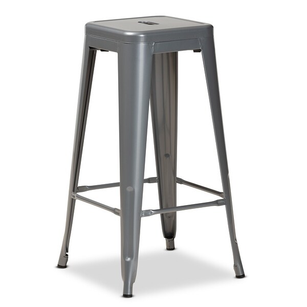 Horton Modern and Industrial Styled Stackable Metal Bar Stool Set(4pc)