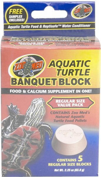 Zoo Med Aquatic Turtle Banquet Block Aquatic Turtle Food， 0.5-oz block