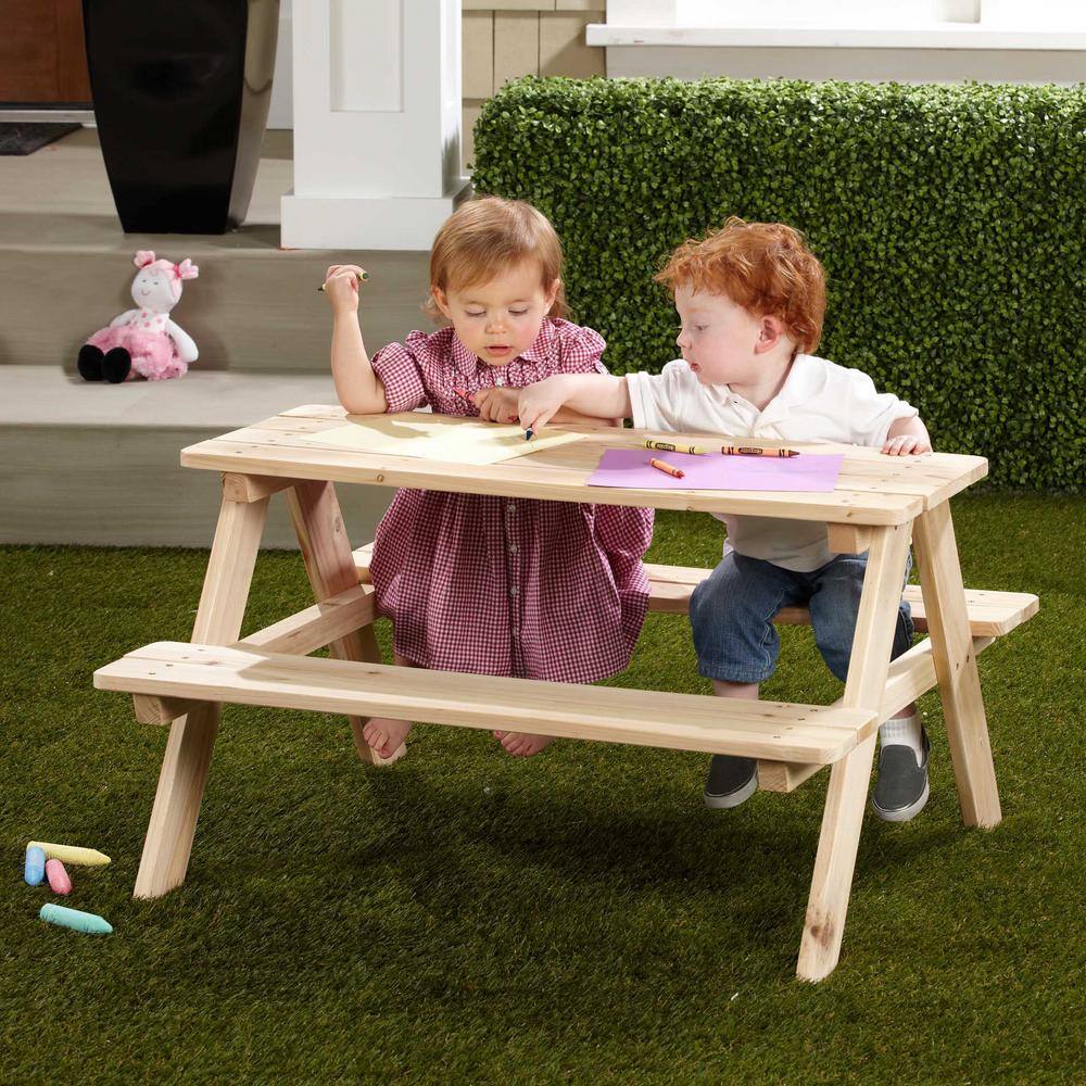 turtleplay Wood Picnic Table For Kids TB0020000010