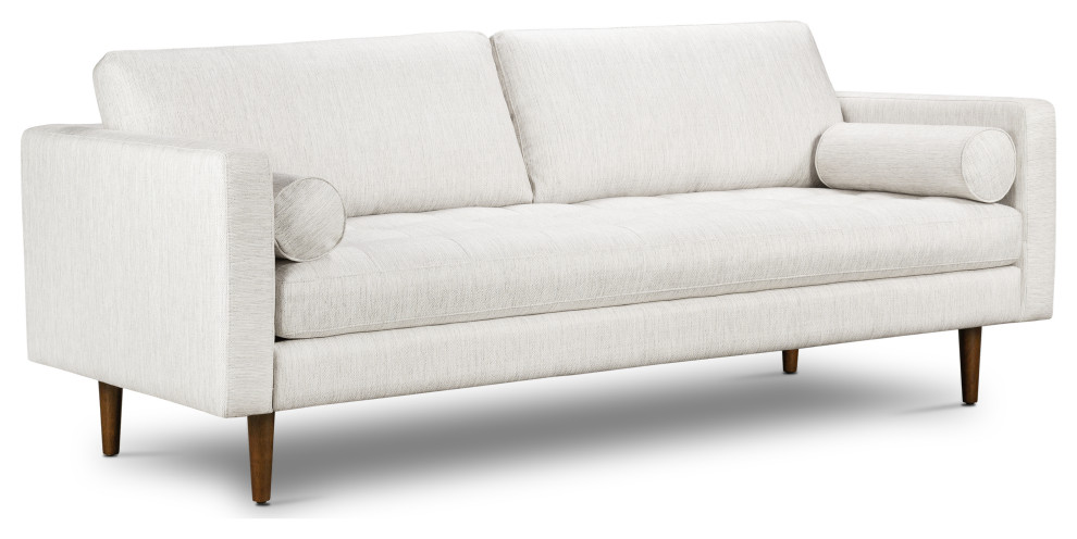 Poly and Bark Napa Fabric Sofa  Bright Ash   Midcentury   Sofas   by Edgemod Furniture  Houzz