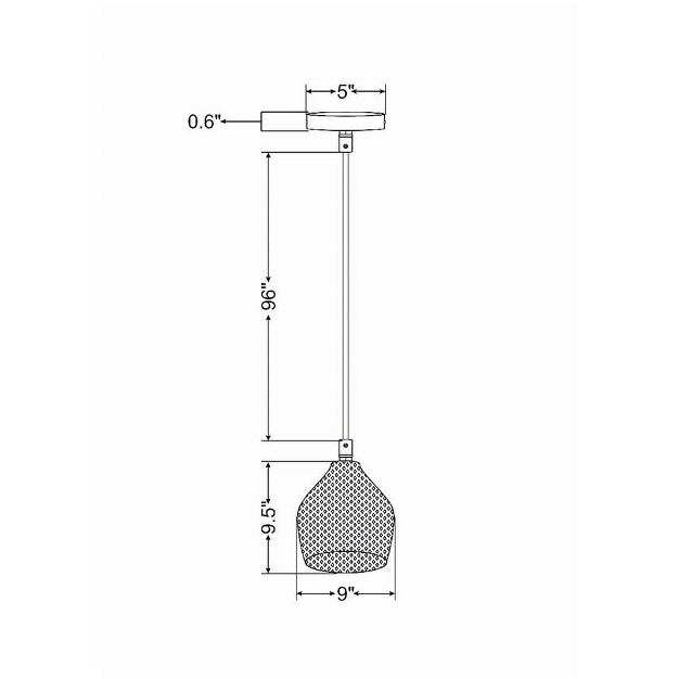 Mark amp Day Oberdrauburg 9 quot h X 9 quot w X 9 quot d Modern Ceiling Lights