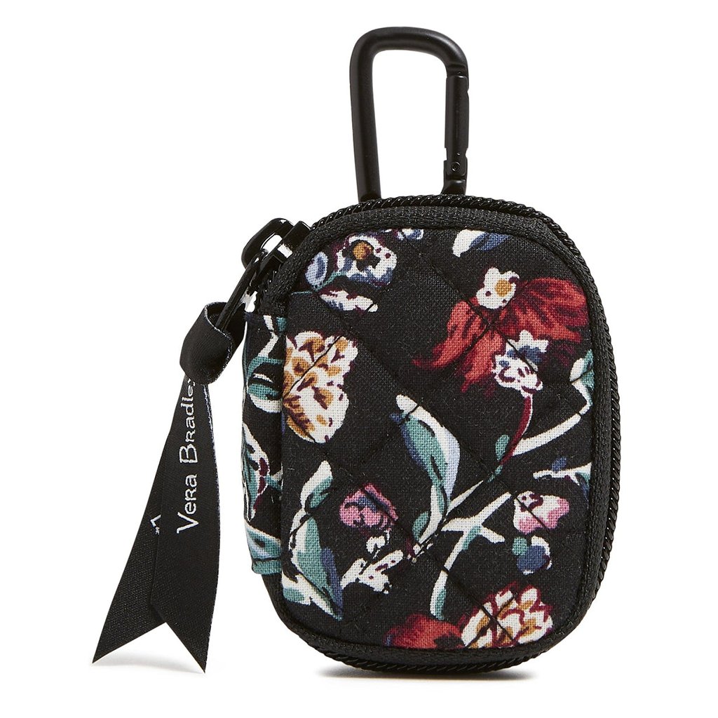 Vera Bradley  Bag Charm for AirPods in Perennials Noir