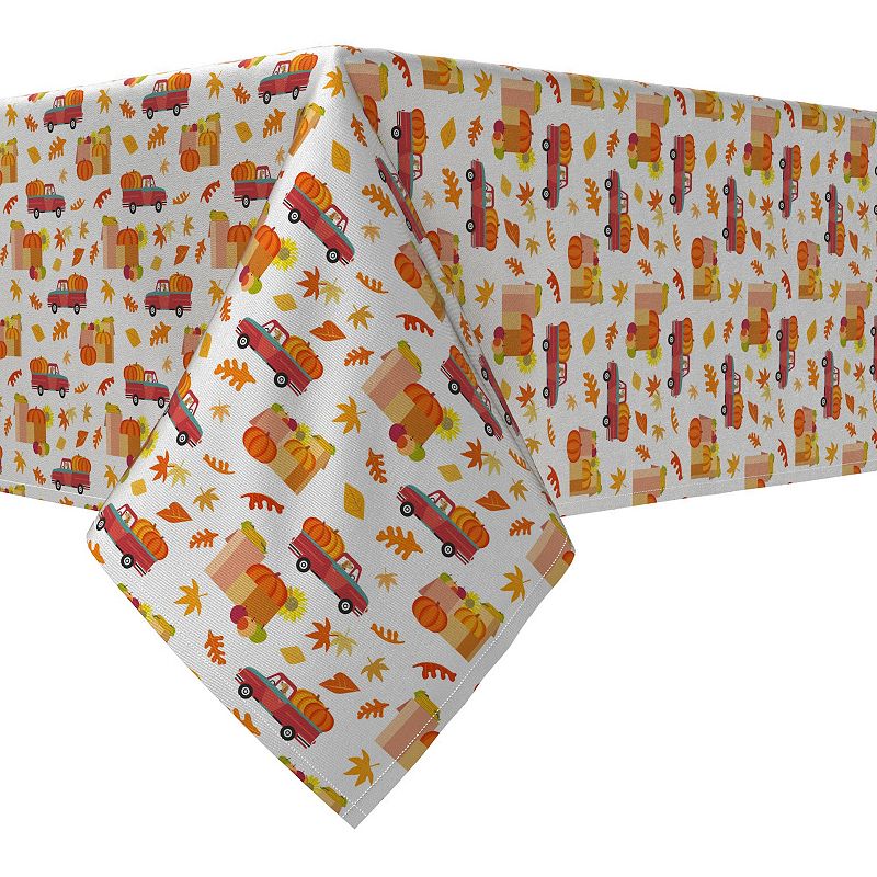 Rectangular Tablecloth， 100% Cotton， 52x104， Fall Fest