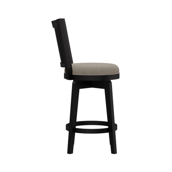 Hillsdale Furniture Foxmoor Wood Swivel Stool， Black