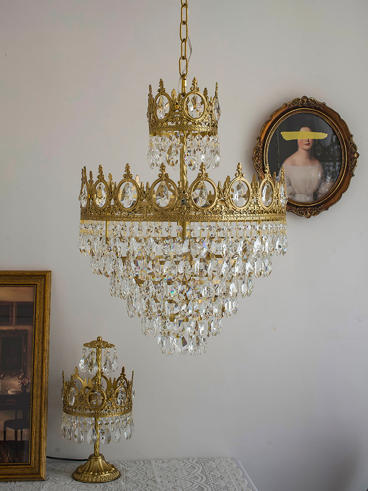 Vintage Crystal Chandelier