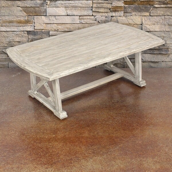 Surfside Driftwood Grey Teak Deck Coffee Table by Havenside Home