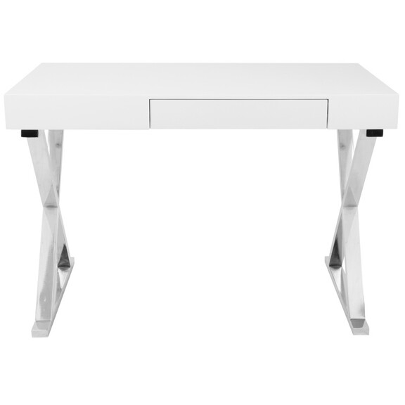 Luster Contemporary Desk in White by LumiSource B1...