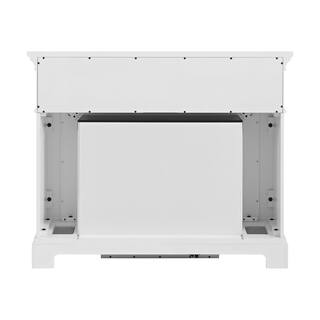 Home Decorators Collection Pinery 47.125 in. Freestanding Electric Fireplace TV Stand in White 1927FM-28-201