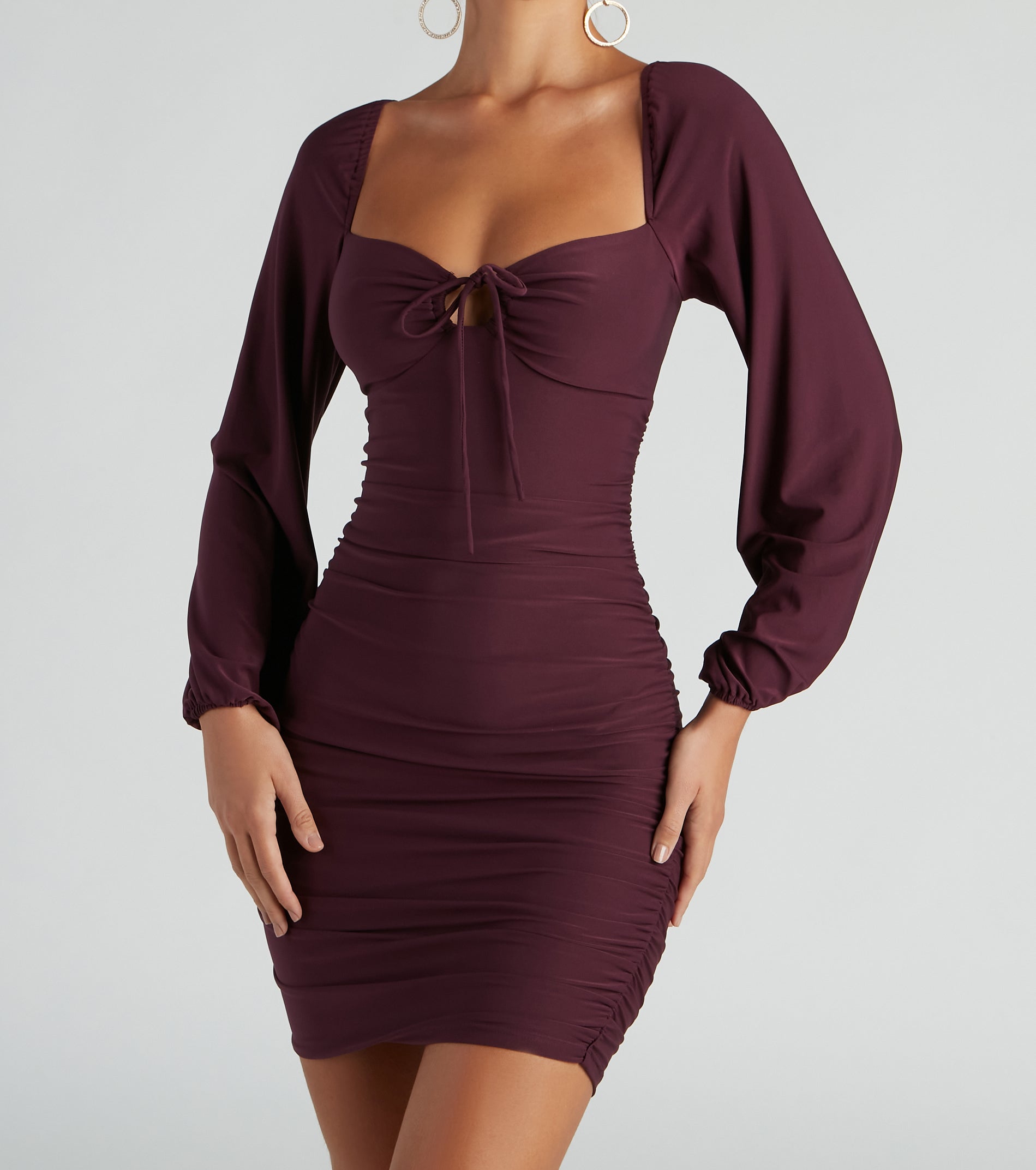 Such A Sweetheart Mini Ruched Dress