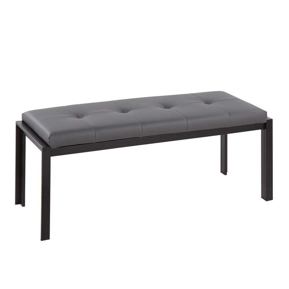 Strick   Bolton Forrest Black Upholstered Bench